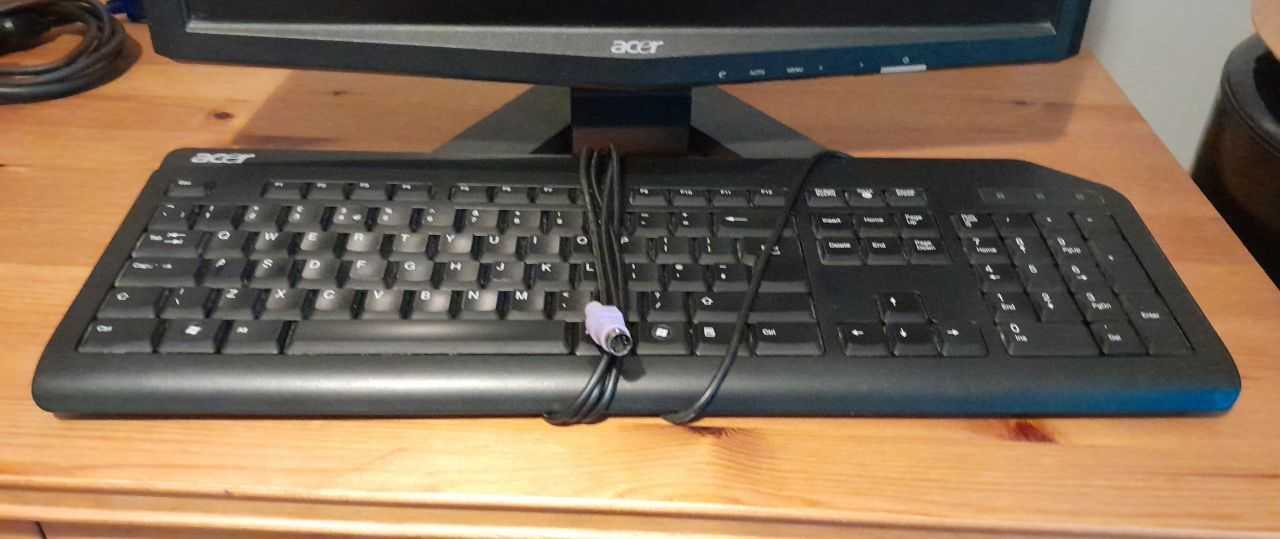 Computer Screen & Keyboard