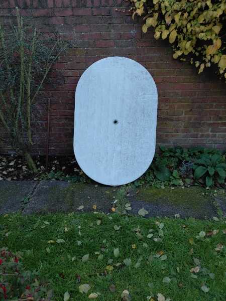 Garen table oval white