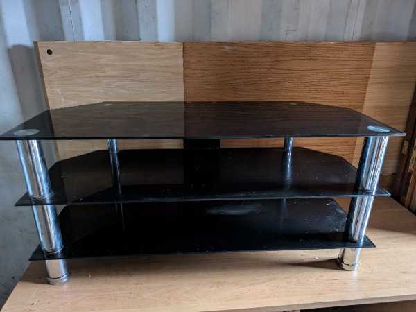 Glass TV Table