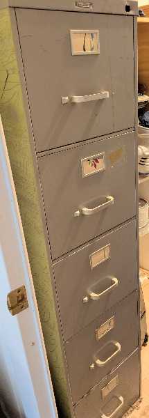 5 Drawer File Cabinet