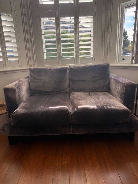 Excellent condition velvet sofa