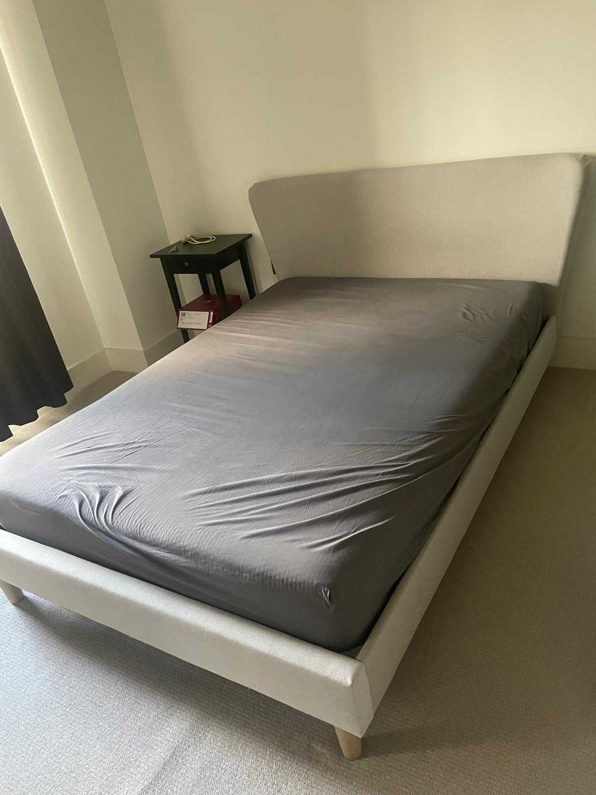 Double bed and mattress