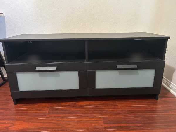 IKEA TV CONSOLE/STAND (BLACK)