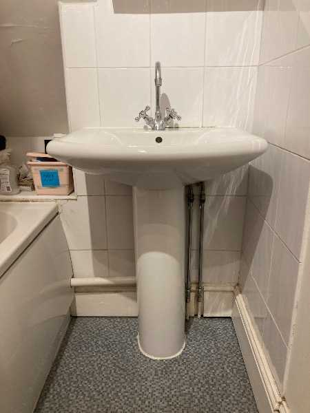 Large Bathroom sink with pedestal