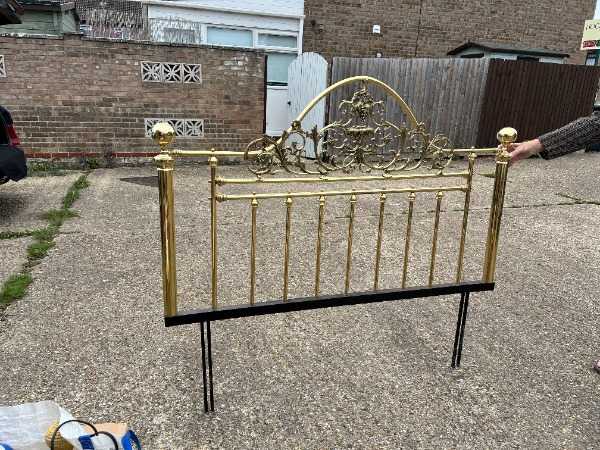 brass bed head (5foot)