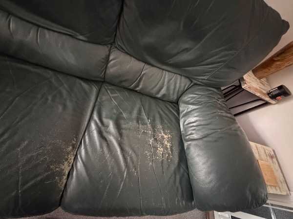 4-Seater leather sofa