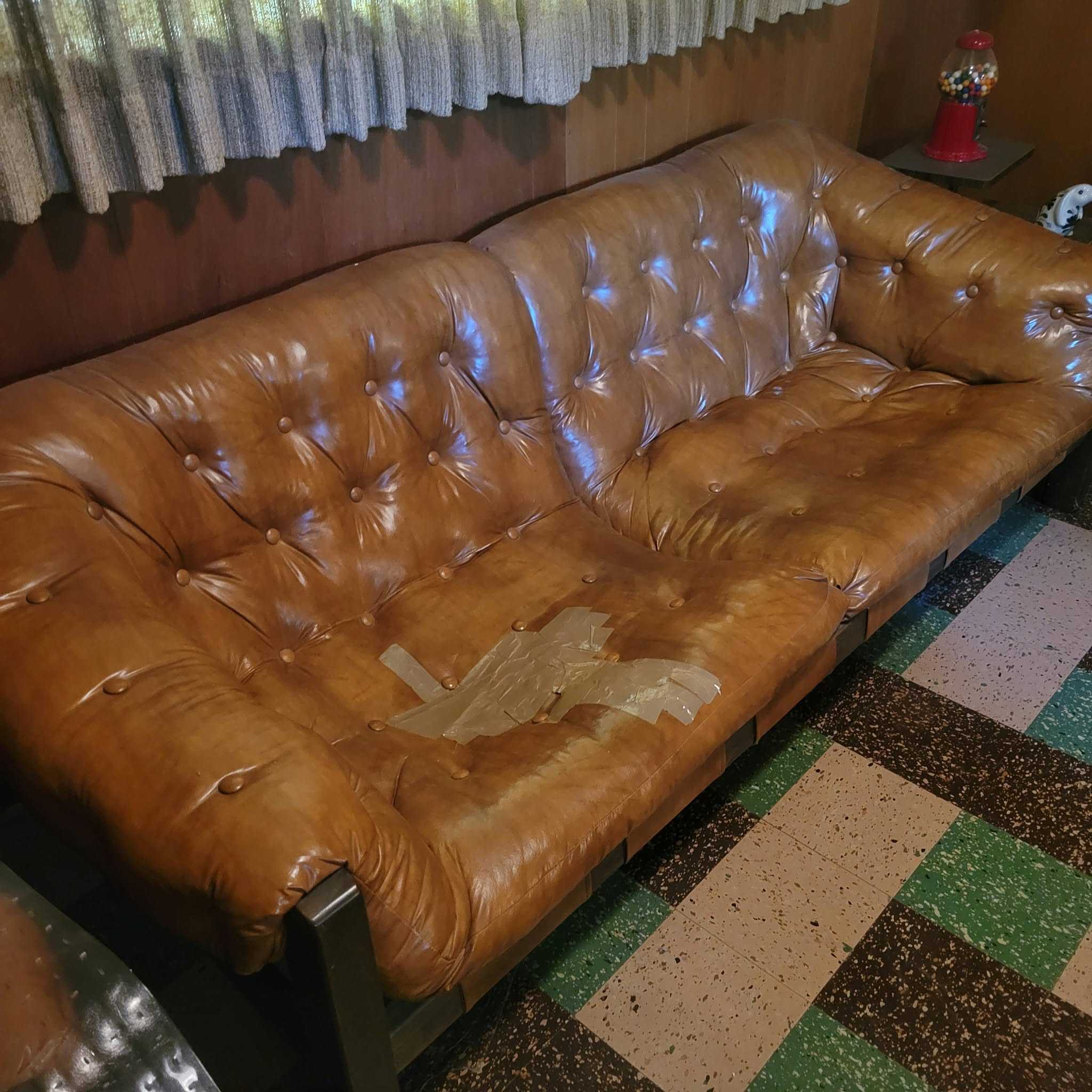 Couch 84x35x28   Loveseat 60x36x26   hurry before it's gone!
