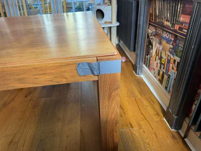 Habitat Drio 4-10 seater dining table - walnut veneer with solid wood legs