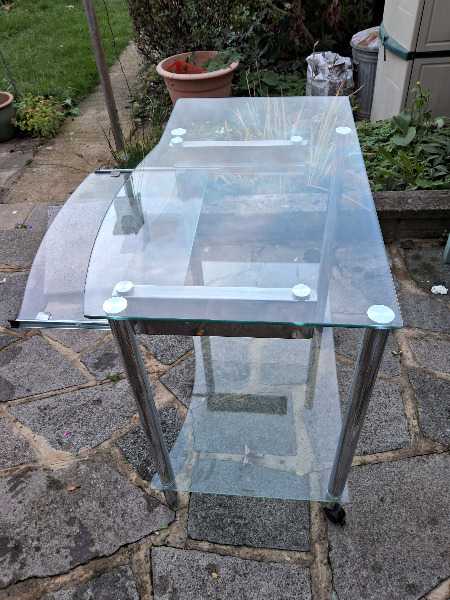 Glass desk