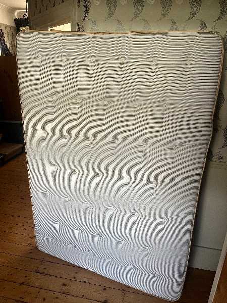 Double mattress in good condition with fire label