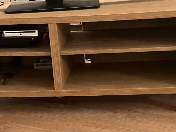 IKEA oak veneer TV stamd unit