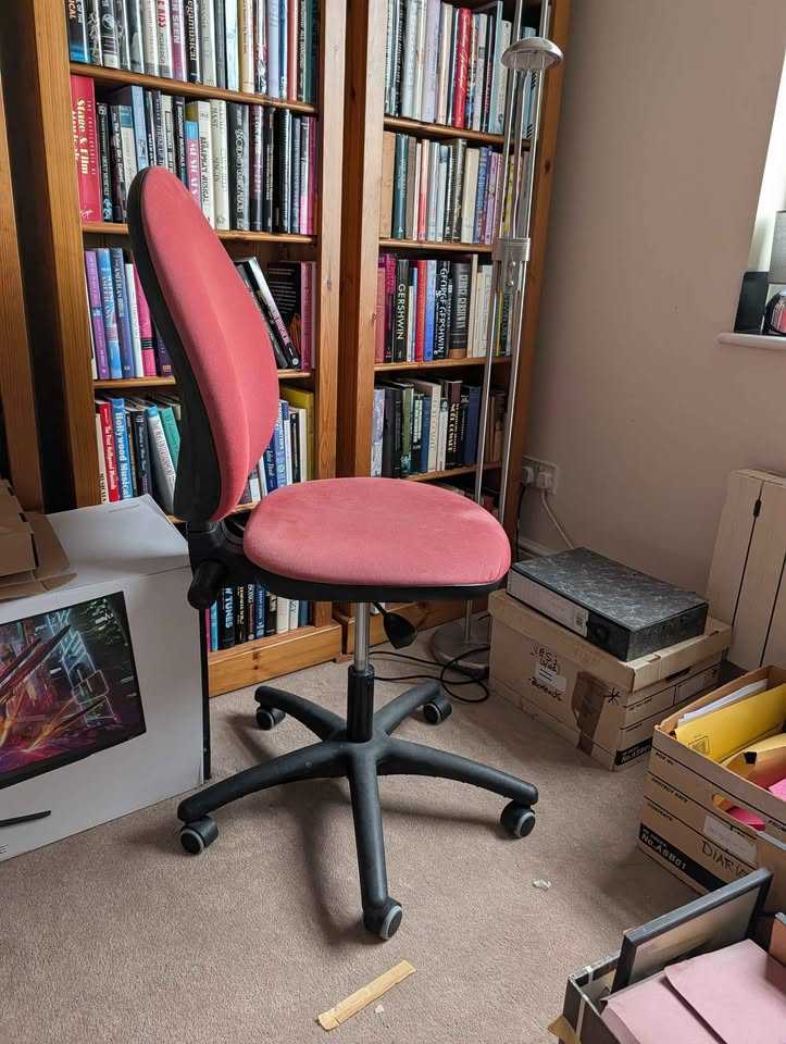 Red office chair