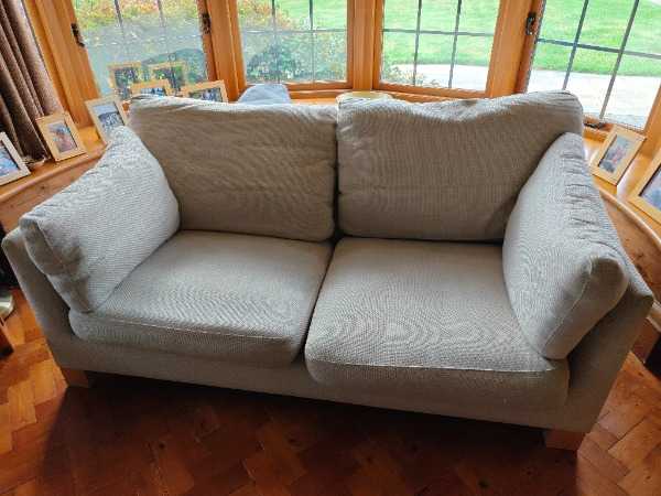 John Lewis cream/beige settee