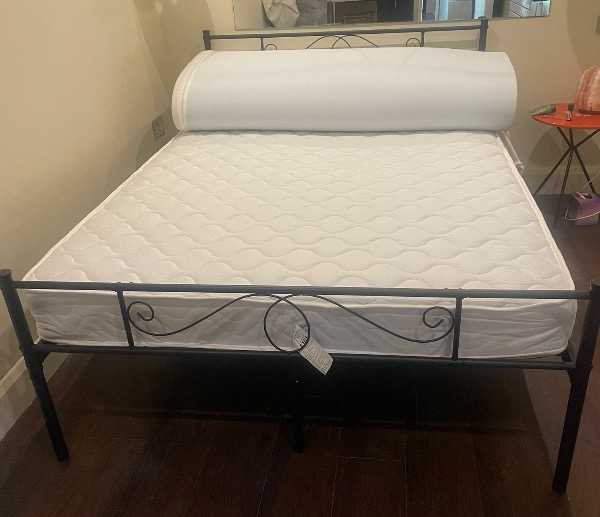 Double Bed and mattress nearly new