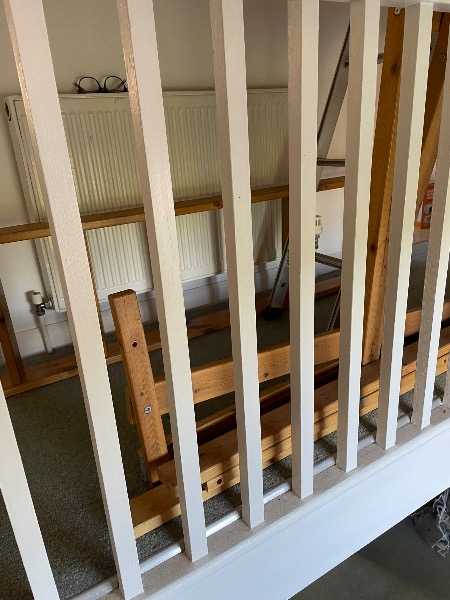 Loft bed with space under for desk/futon