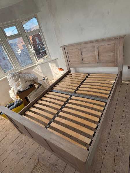 Oak double bed