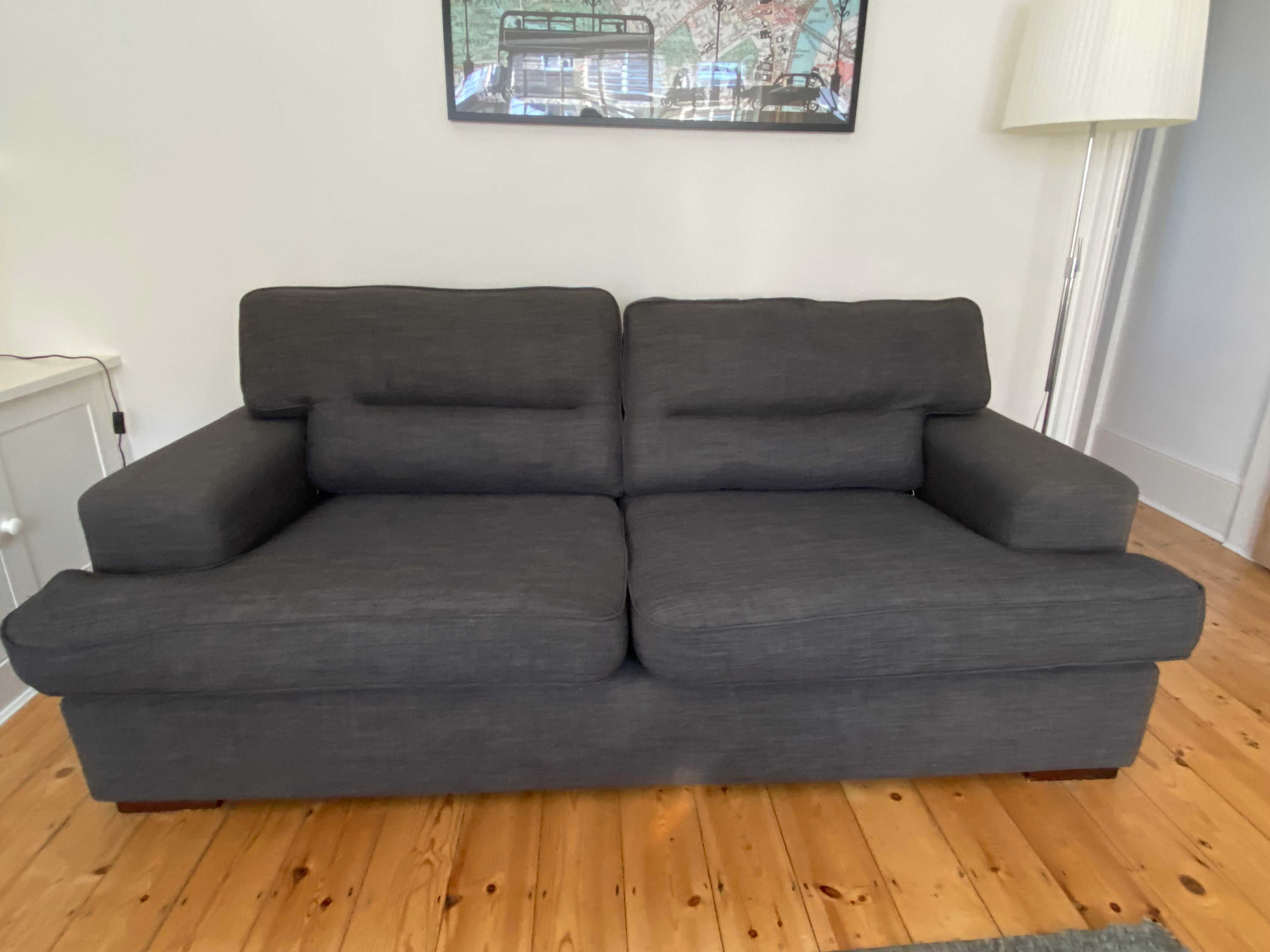 3 seater grey sofa
