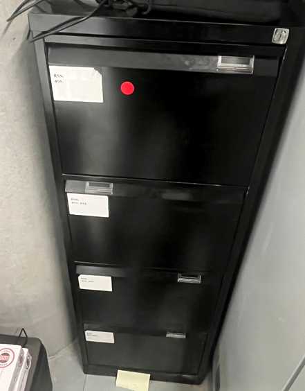 Black Filing Cabinet